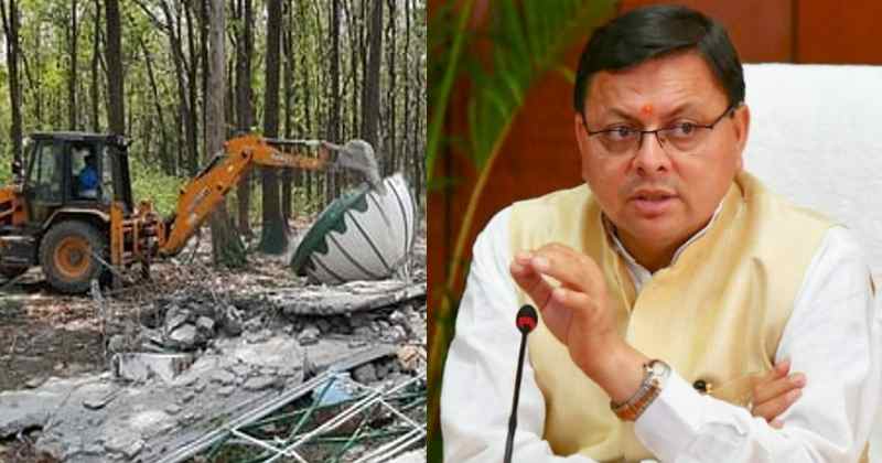 रातों रात एक और अवैध मजार पर चला धाकड़ धामी💪💪 का पंजा लगभग 571 अवैध मजारो चला पीला पंजा